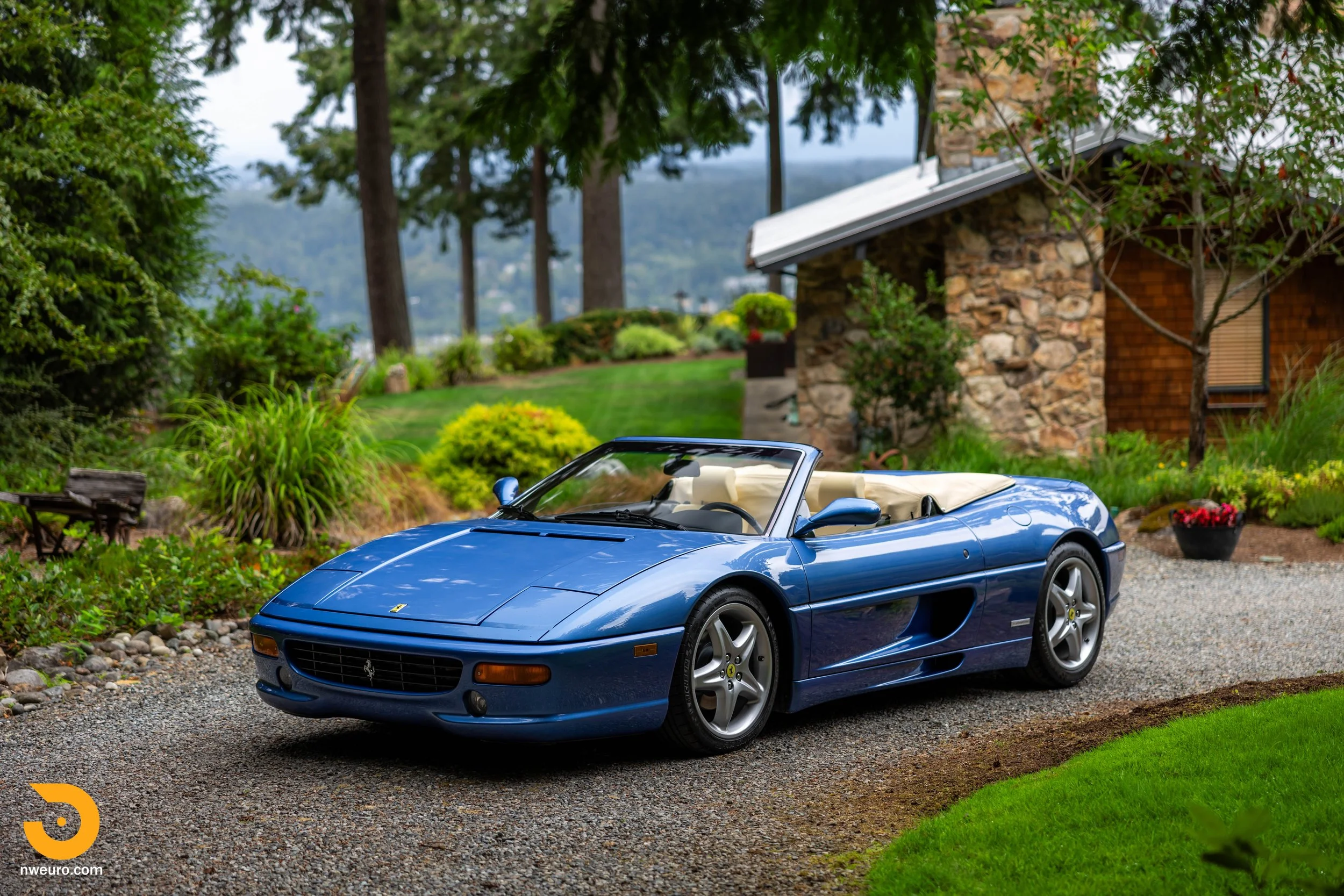 Manual and Monaco Blue Metallic F355 — Northwest European